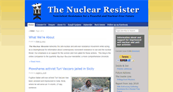 Desktop Screenshot of nukeresister.org