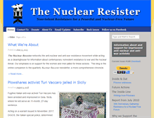Tablet Screenshot of nukeresister.org